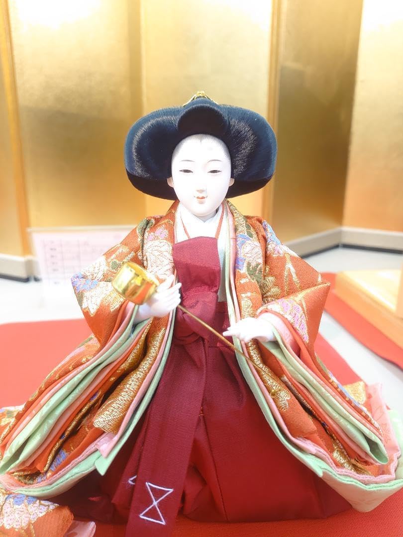 金襴衣装三人官女 おひなさま お雛様 ○金襴衣装三人官女（大）